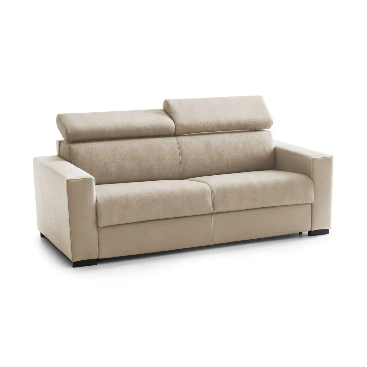Sofa sfoderabile beige 200x95x85h cm - Vigolana