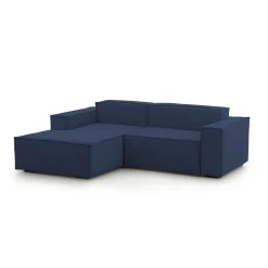 Sofa sfoderabile blu 220x170x70h cm - Alhoa
