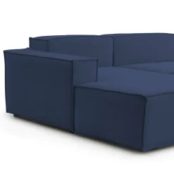 Sofa sfoderabile blu 220x170x70h cm - Alhoa