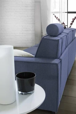 Sofa sfoderabile blu 220x95x90h cm - Diopside