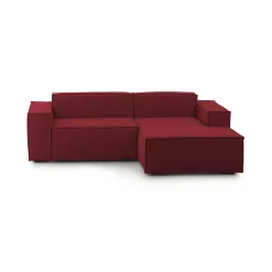 Sofa sfoderabile rosso 220x170x70h cm - Amuleto