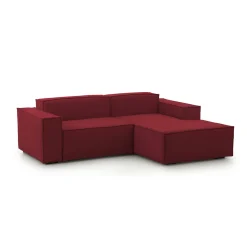 Sofa sfoderabile rosso 220x170x70h cm - Amuleto