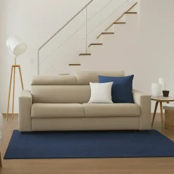 Sofà sfoderabile beige 180x95x85h cm - Aggius