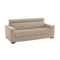 Sofà sfoderabile beige 180x95x85h cm - Aggius