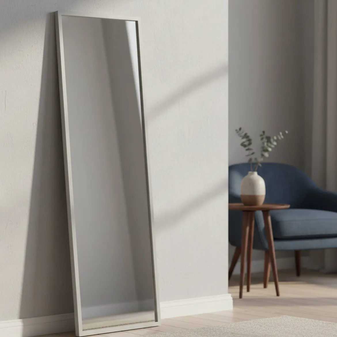 Specchio alto bianco 50x160h cm - Dragone