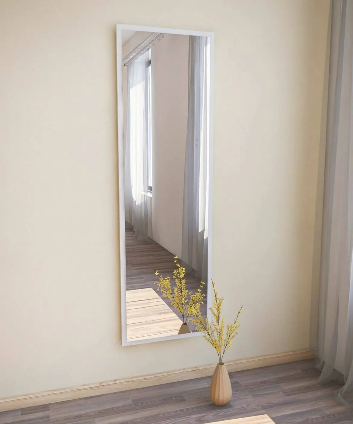 Specchio alto bianco 50x160h cm - Dragone