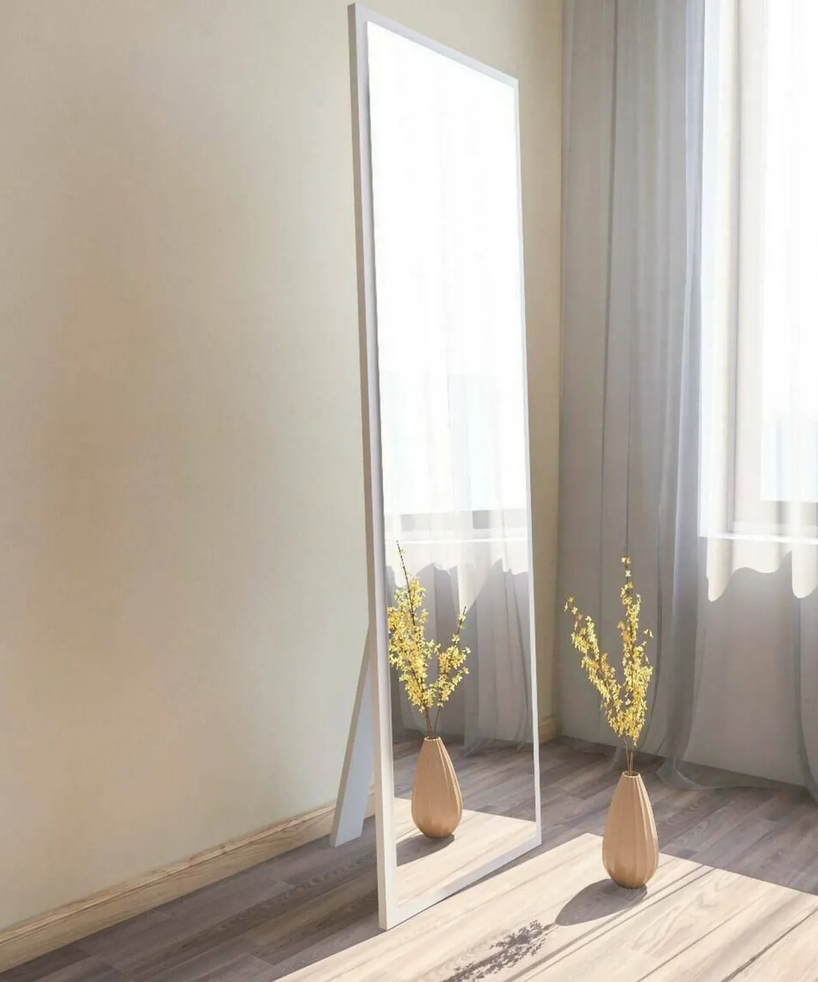 Specchio alto bianco 50x160h cm - Dragone