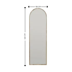 Specchio alto noce 50x160h cm - Artus