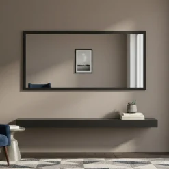 Specchio antracite lucido 120x60h cm - Adelchi
