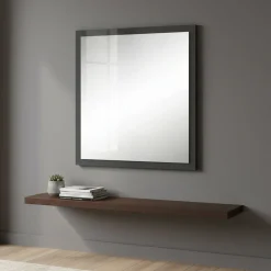 Specchio antracite lucido 60x60h cm - Lelia