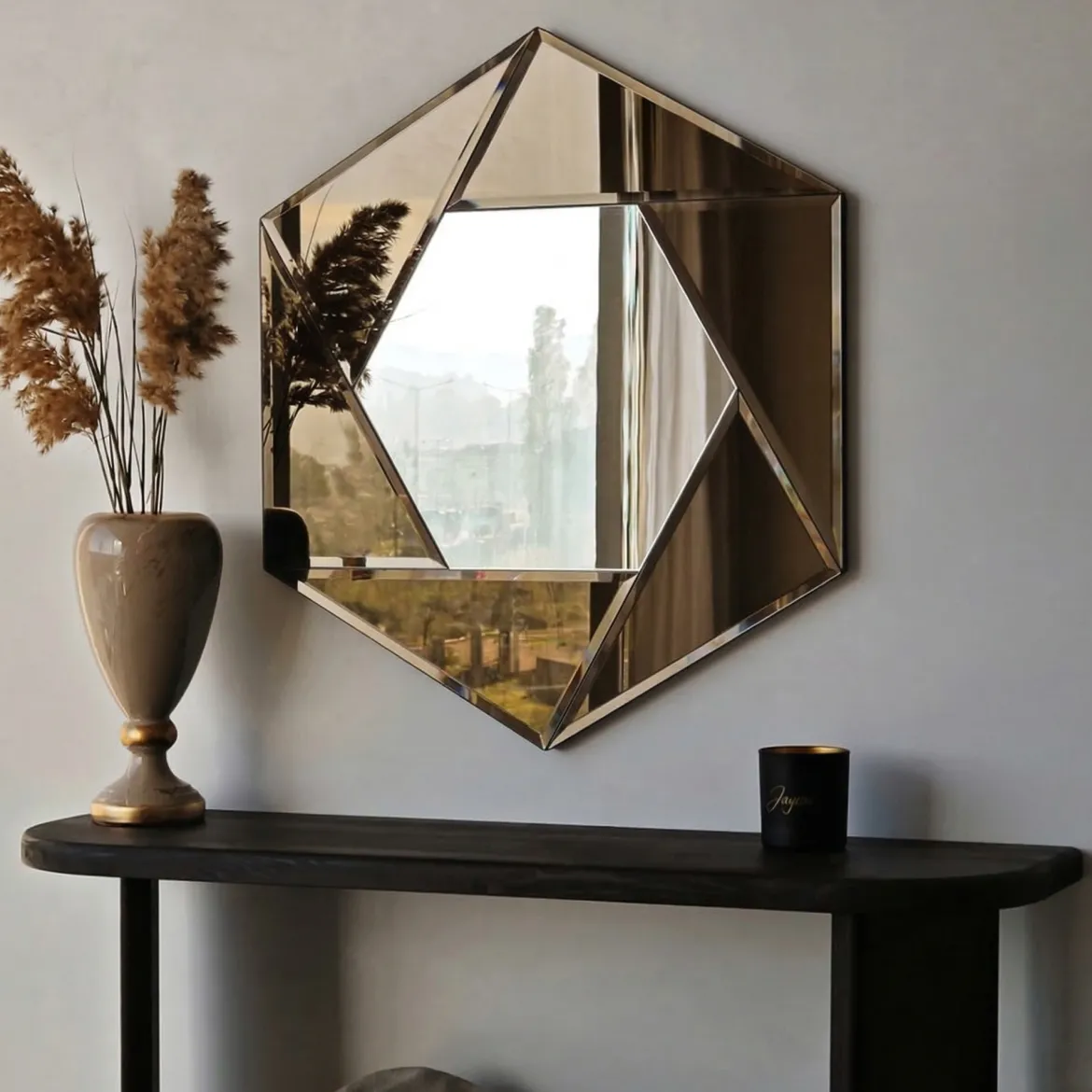 Specchio Argento Trasparente Modulabile set da 2 40x40h cm, Forma Rettangolare - Ortovero