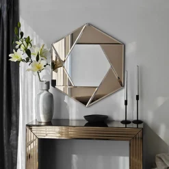 Specchio Argento Trasparente Modulabile set da 2 40x40h cm, Forma Rettangolare - Ortovero