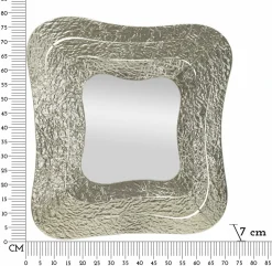 Specchio argento 74x79h cm - Casella