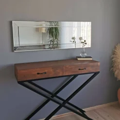 Specchio argento 120x40h cm - Nanto