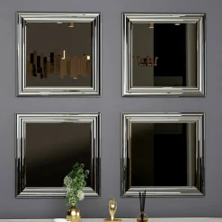 Specchio argento 40x40h cm - Thane
