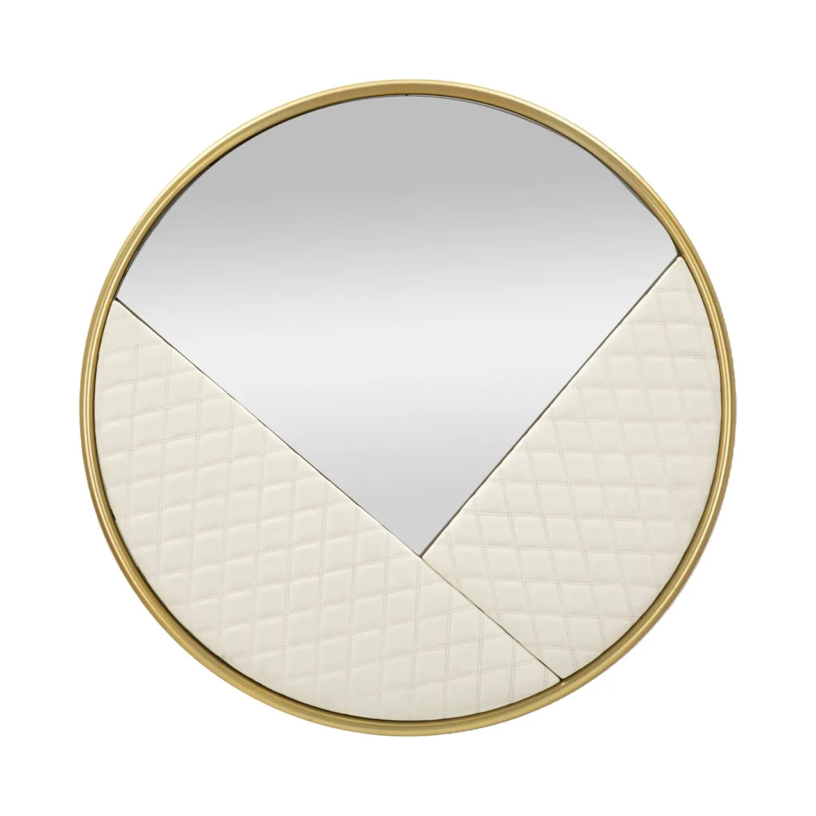 Specchio bianco e oro 80x80h cm - Bozzole