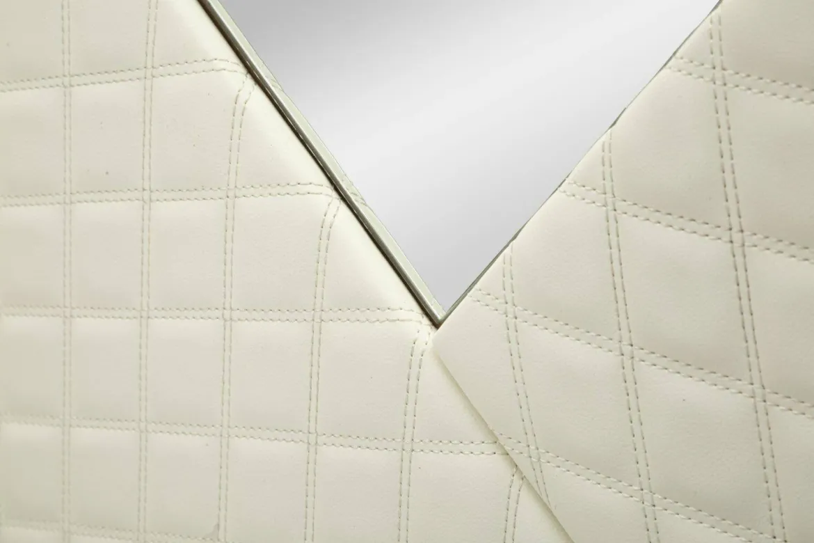 Specchio bianco e oro 80x80h cm - Bozzole