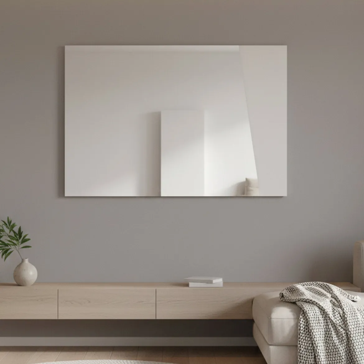 Specchio bianco lucido 80x60h cm - Deanna