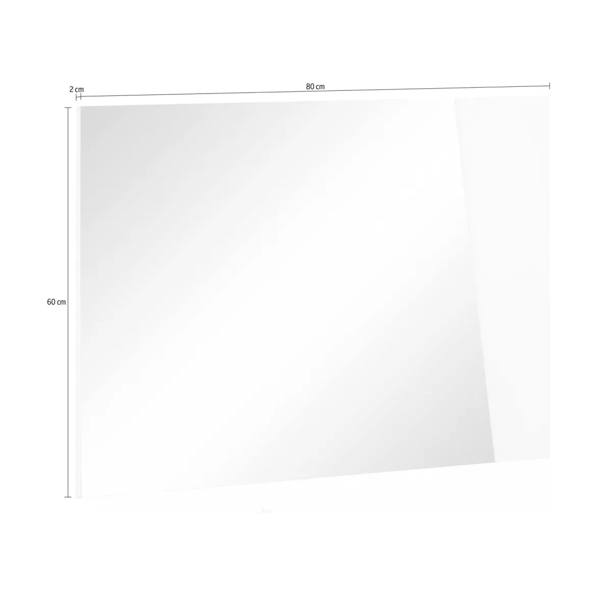 Specchio bianco lucido 80x60h cm - Deanna