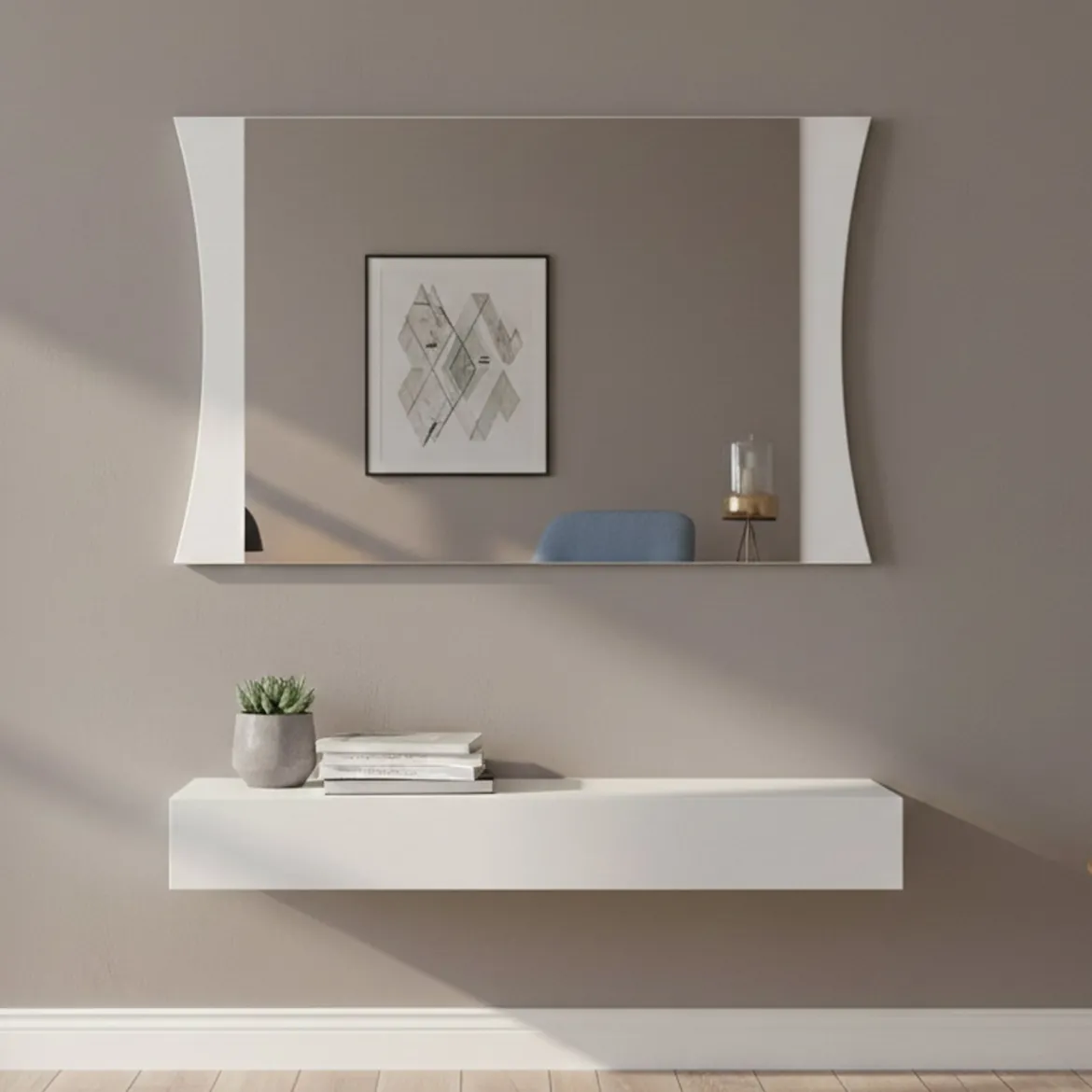 Specchio bianco lucido 110x60h cm - Frida