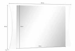 Specchio bianco lucido 110x60h cm - Frida