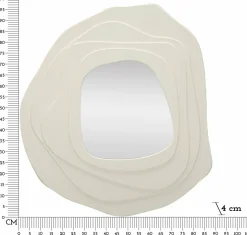 Specchio bianco 90x97h cm - Brennero