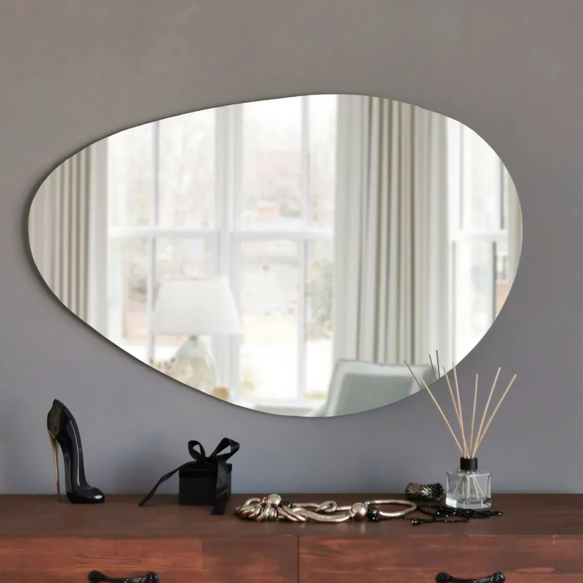 Specchio bianco 76x50h cm - Nogaredo