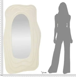 Specchio bianco 90x165h cm - Pregola