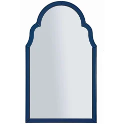 Specchio blu Trasparente Cornice Sagomata Forma Rettangolare 47x80h cm, Tipologia a Parete - Mostarr