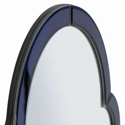 Specchio blu Trasparente Cornice Sagomata Forma Rettangolare 47x80h cm, Tipologia a Parete - Mostarr