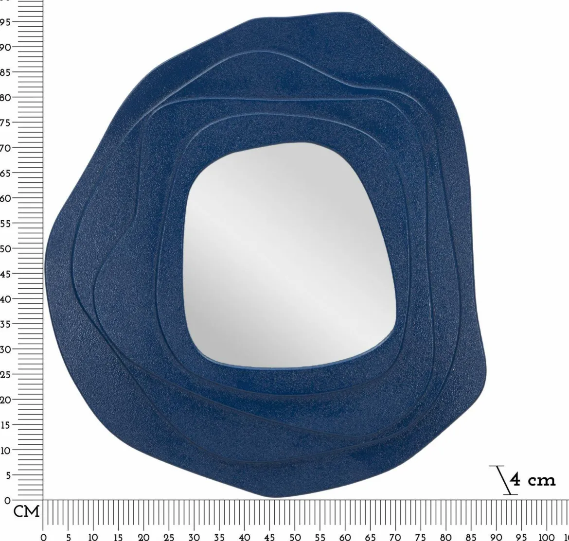 Specchio blu 90x97h cm - Brennero
