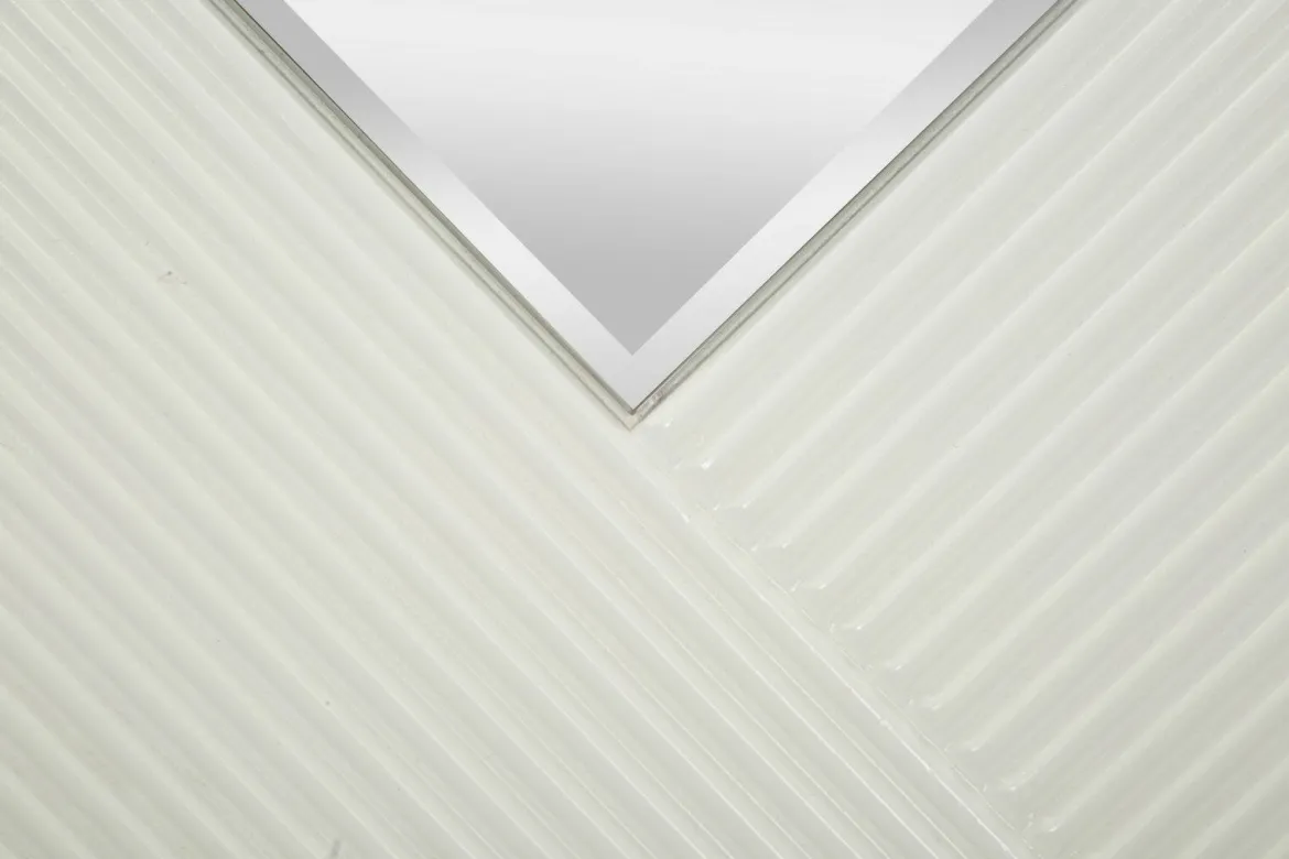 Specchio circolare bianco e oro 80x80h cm - Santelia