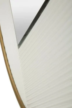 Specchio circolare bianco e oro 80x80h cm - Santelia