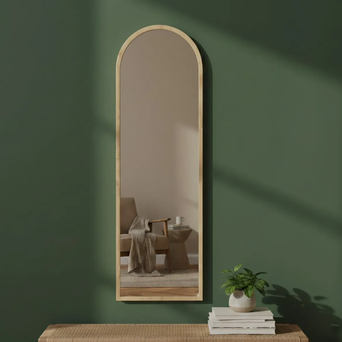 Specchio con cavalletto rovere 50x160h cm - Artus