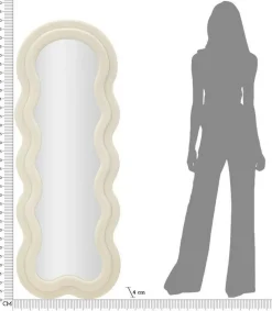 Specchio crema 40x160h cm - Bottarone