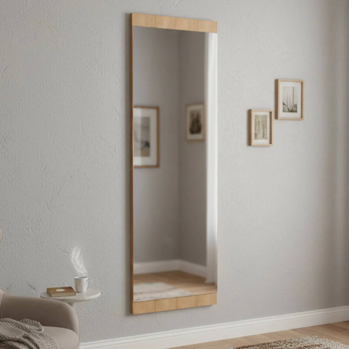 Specchio da parete rovere 40x120h cm - Fiammetta