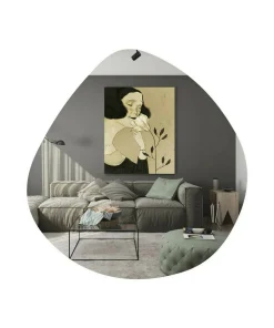 Specchio design nero 60x60h cm - Eusebia