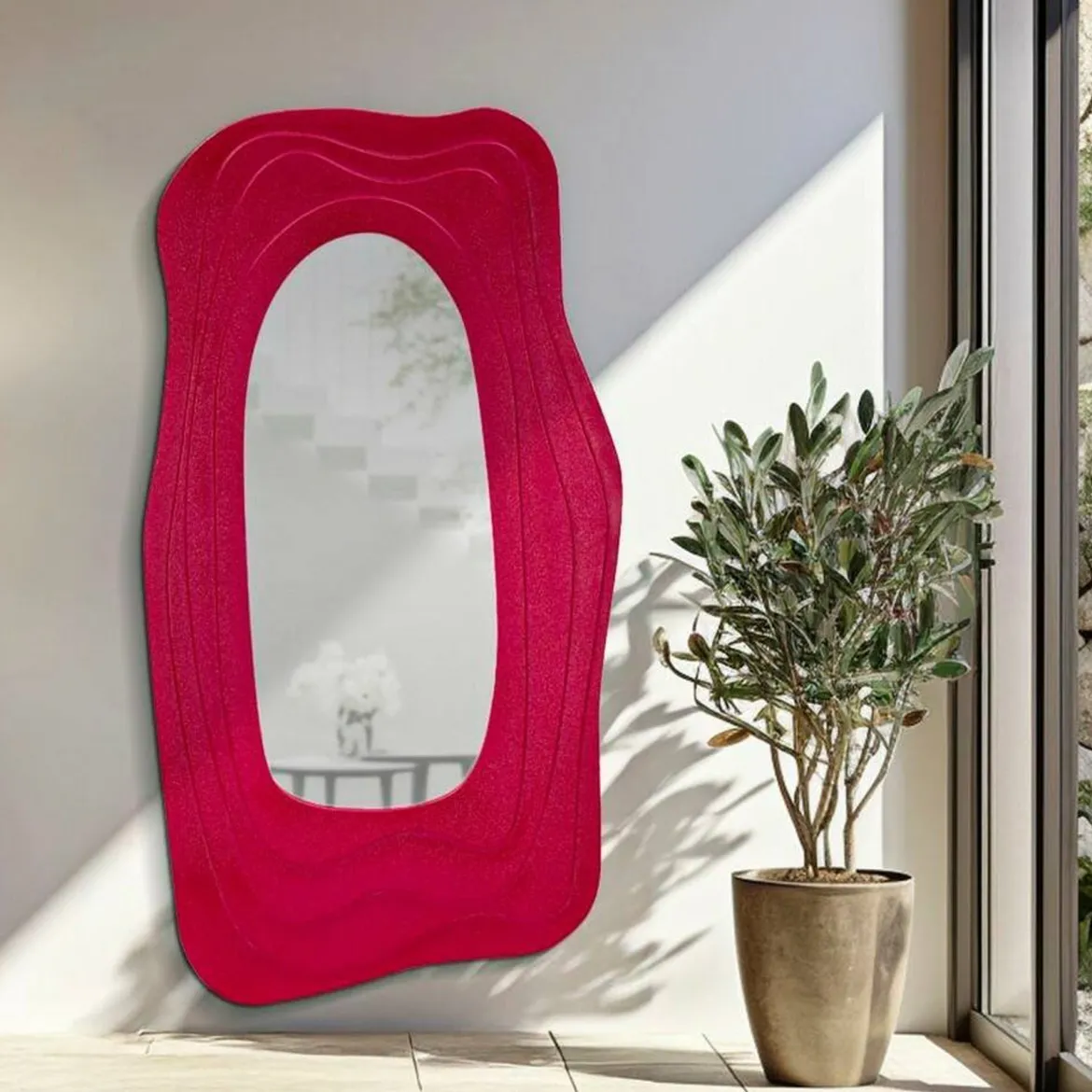 Specchio fucsia 90x165h cm - Pregola