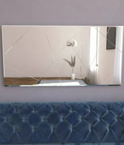 Specchio grande bianco 120x60h cm - Corallo