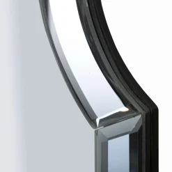 Specchio Grigio Trasparente Cornice Sagomata Forma Rettangolare 60x90h cm, Tipologia a Parete - Jajce