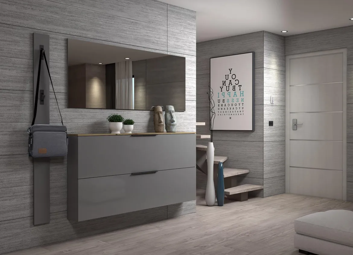 Specchio grigio 160x65h cm - Ayana