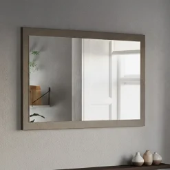 Specchio Marrone Bronzo Forma Rettangolare Tipologia da Appendere 110x68h cm, Materiale Struttura in Vetro - Isontino