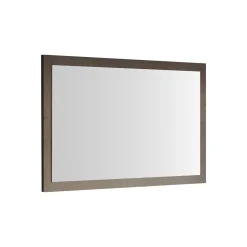 Specchio Marrone Bronzo Forma Rettangolare Tipologia da Appendere 110x68h cm, Materiale Struttura in Vetro - Isontino
