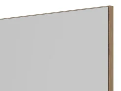 Specchio Marrone kit Fissaggio a Muro Incluso Forma Rettangolare 51x83h cm - Merate