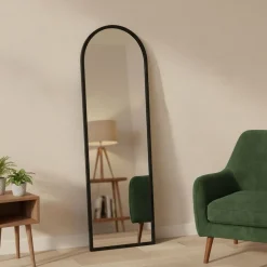 Specchio nero con cavalletto 50x160h cm - Artus