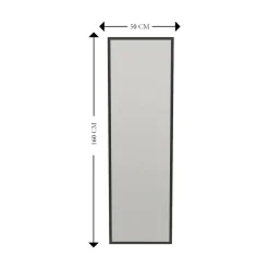 Specchio nero con cavalletto rettangolare 50x160h cm - Dragone