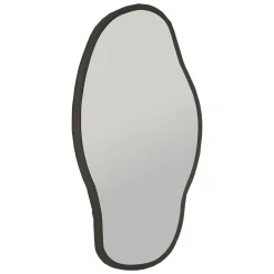 Specchio Nero Trasparente Forma Ovale Tipologia a Parete 45x85h cm, Colore Struttura Trasparente - Canepina