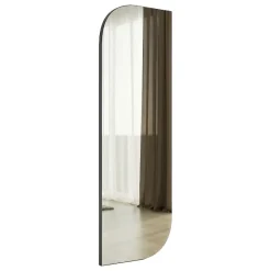 Specchio Nero Trasparente Forma Rettangolare Tipologia a Parete 40x120h cm, Colore Struttura Trasparente - Librizzi