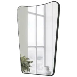 Specchio Nero Trasparente Forma Rettangolare Tipologia a Parete 50x70h cm, Colore Struttura Trasparente - Pascelupo