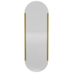 Specchio oro Trasparente Forma Ovale Tipologia a Parete 50x150h cm, Colore Struttura Trasparente - Rivara